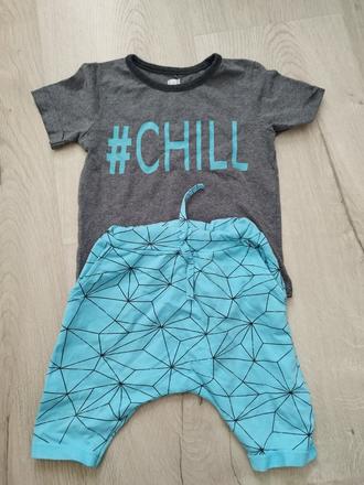 Letný komplet, tričko a kraťasy, 104