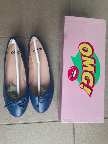 Úplne nové kožené balerinky ,deichmann,v.38,tmavom, deichmann,38