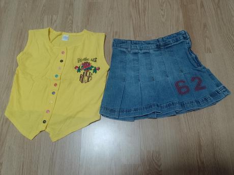 Rifl.suknička +topik pre slečinku na 6rokov, 140