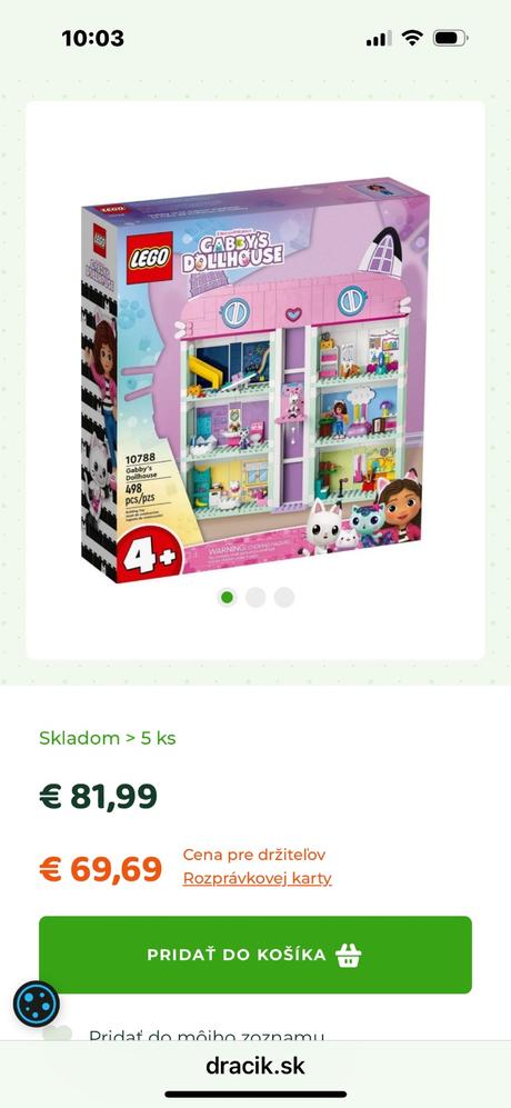 Lego 10788 gabinin domček, 