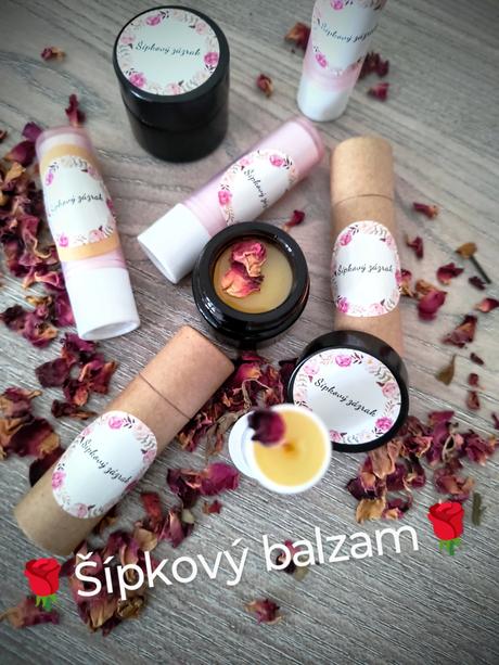 Šípkový balzam na pery, 