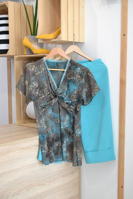 Tyrkysové nohavice l, l