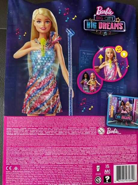 Mattel barbie dreamhouse spevacka so zvukmi gyj23, 