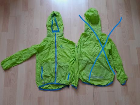 Cyklistické nohavice a bunda  134, klimatex,134