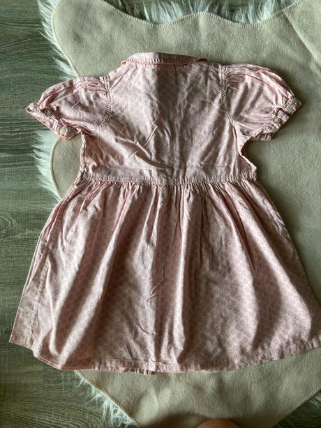 Ružové gombíkové šaty rl 4t, ralph lauren,104