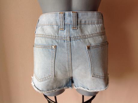 Riflové kraťasy, denim,36