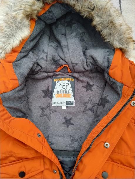 Zimná bunda s kožušinkou, f&f,98