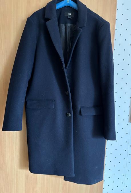 Pansky vlneny kabat velk. 50 ako novy, h&m,50