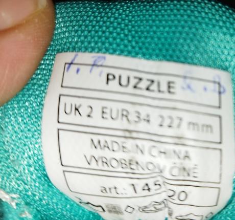 Dievčenské tenisky, 34