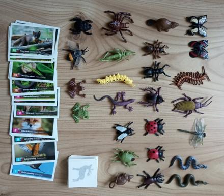 Zvieratka + nalepky+ tetovacky.,