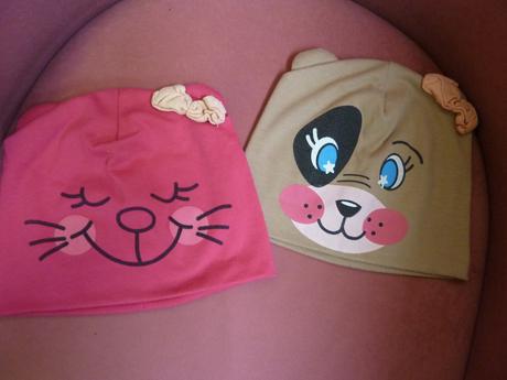 2 ks - dievčenské čiapky, terranova,56