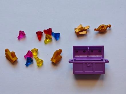 Lego truhlica, diamanty a aladinova lampa, 