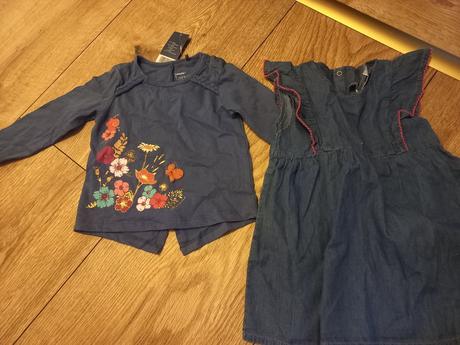 Tričko, šaty 86 nenosene, 86