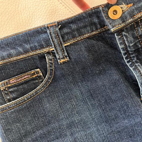 Dolce & gabanna logo denim mini sukňa vel. 40it, s