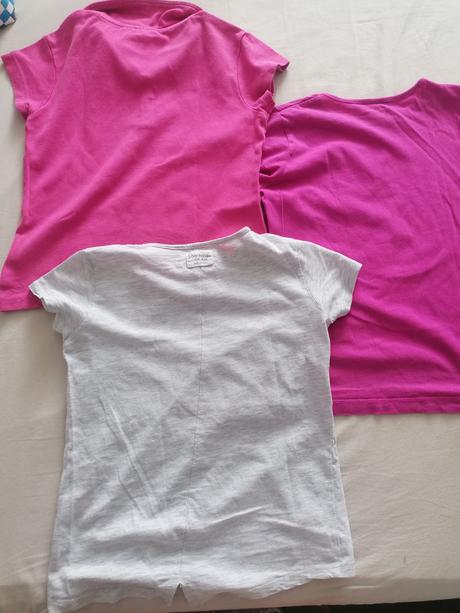 3x tričká letné veľ 128, nkd,128