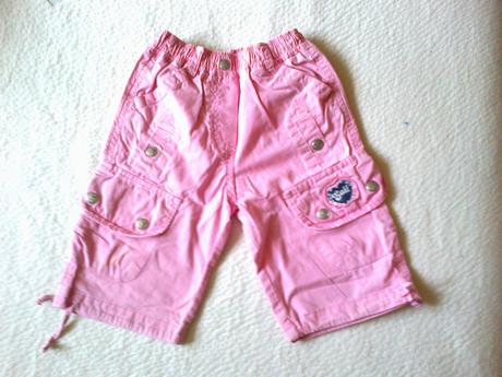 Trojštvrťové nohavice pre dievčatko, 86