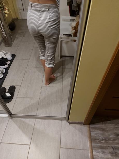 Dámske nohavice s vysokým pásom, 38