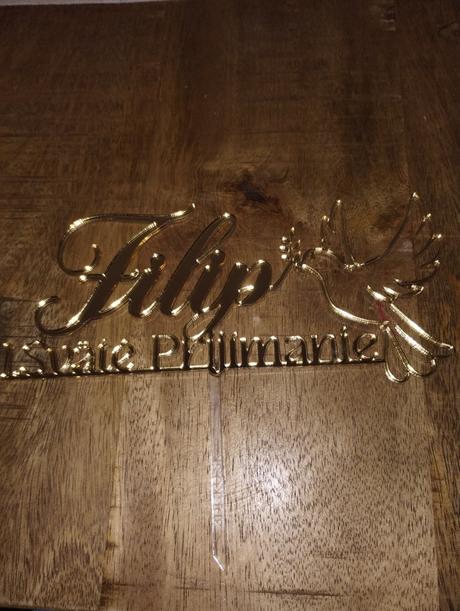 Ozdoba-zrkadlový zápich na prvé sväté prijímanie,