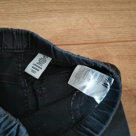 Riflové legíny h&m, mäkkučké, 2kusy, veľ.116, h&m,116