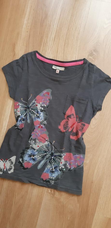 Tričko s motýľmi, marks & spencer,128