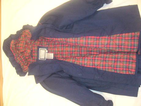 Zaujímavý prechodný kabátik málo nosený, 110