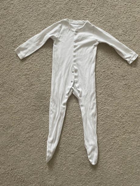 Biele pyzamko dupacky 92, f&f,92