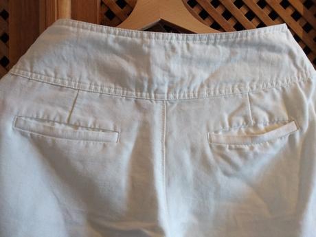 Ľanové culottes nohavice, s