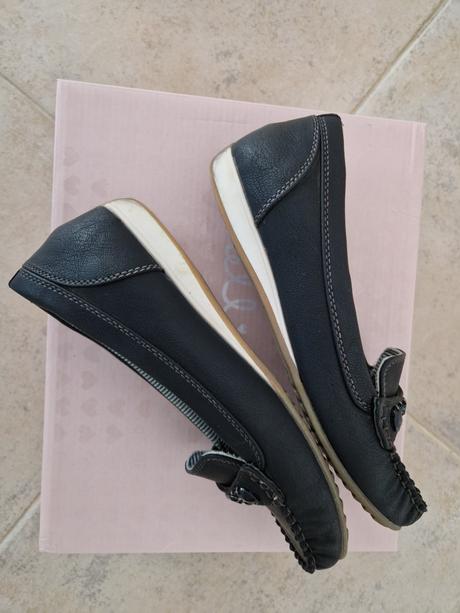 Mokasiny cierne 37, humanic,37