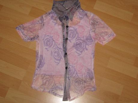 Košielka s tričkom s kvetinkami, s