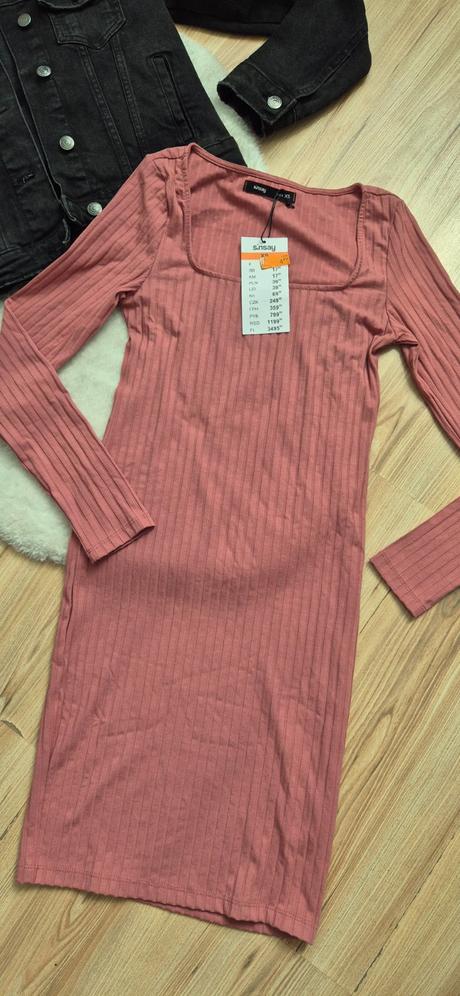 Set šaty a riflová bunda + náhrdelník grátis, sinsay,xs