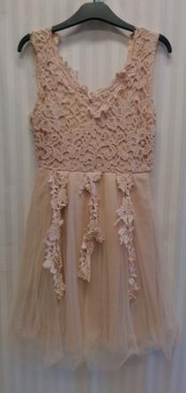 Kostým krémové šaty, 140-152 cm, 