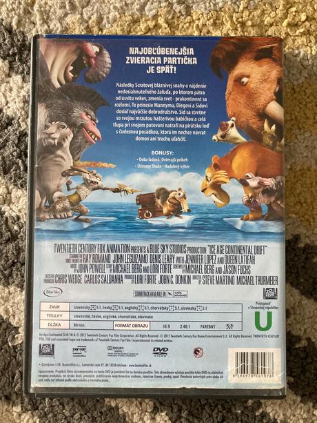 Dvd  doba ľadová 4, krúdovci, rozprávka zo zátoky, 
