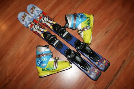 Zajkova patrola detské lyže 80 cm, 80-89 cm