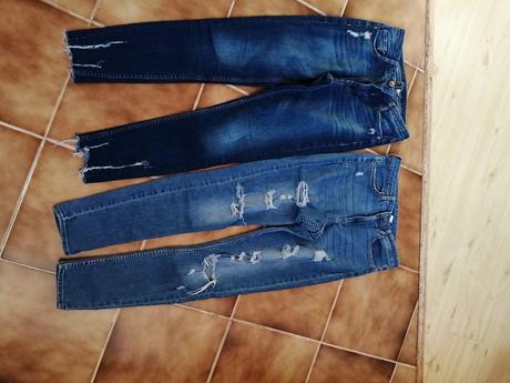 Elastické rifle, h&m,s