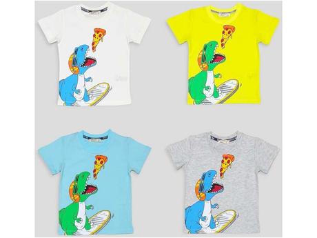 Bavlnené tričko dinosaurus, 92 - 140