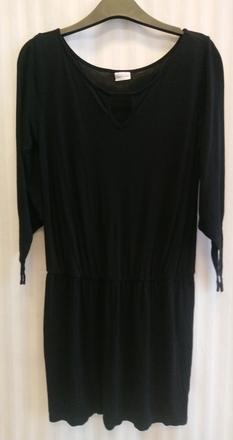 Dámsky čierny predĺžený elastický top, lascana, l, l