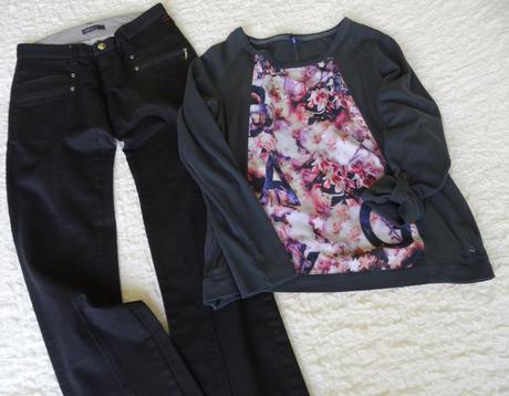 Nohavice sonny bono + top cecil, veľ. 40/m, m