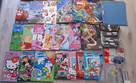 Skolske potreby nove, omalovanky, cena za ks maxim, 