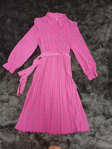 Koselove saty s plysovanou suknou v.m, m