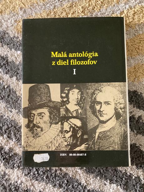 Malá antológia z diel filozofov i.-prvé vyd.1991, 