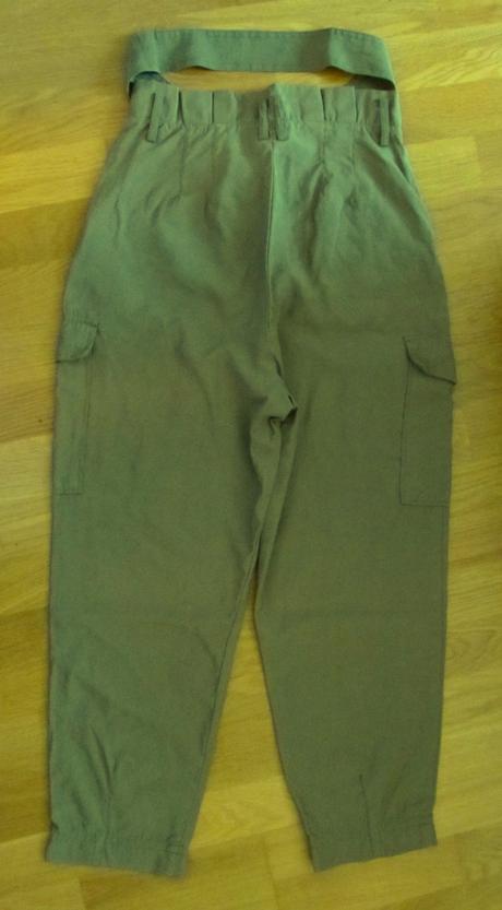 Dámske paperbag nohavice c vreckami, c.38-40, h&m,38
