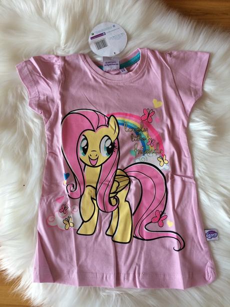 Dievčenské tričko my little ponny - fialové., hasbro,104