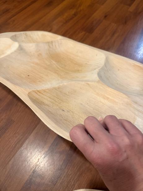 Drevená misa a misky,