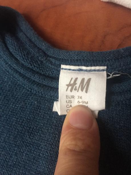 Úpletové šaty, h&m,74
