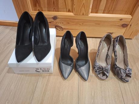 Dámske elegantné lodičky - 3 páry, 38