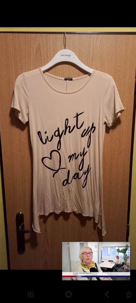 Nenosené bavlnené tričko vel.38, l