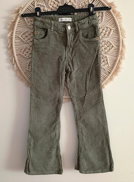 Menčestrové khaki nohavice zara, zara,128