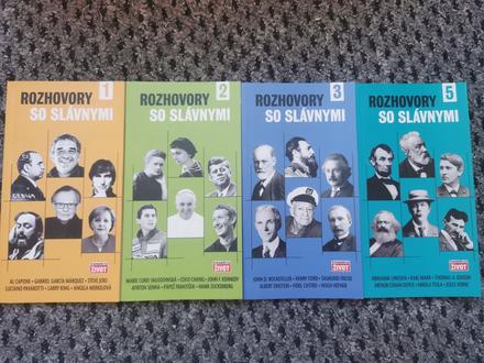 Knižný set - rozhovory so slávnymi,