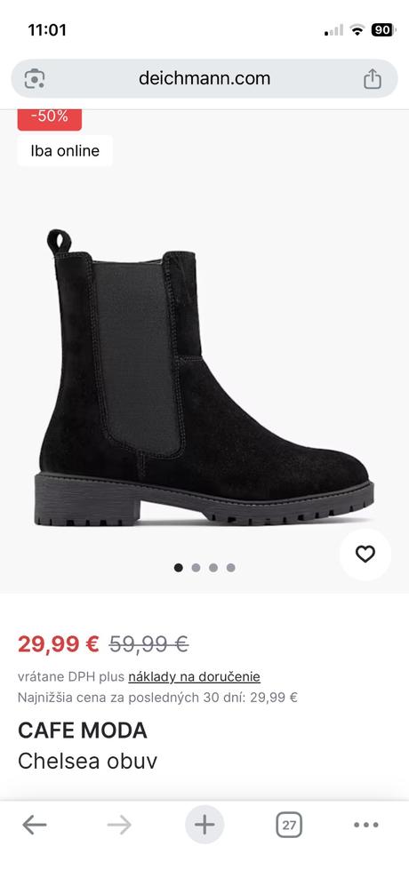 Kožené čižmy, deichmann,38