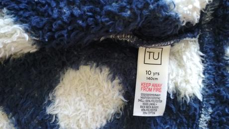 Bodkovaná chlpatá mikina, tu,140